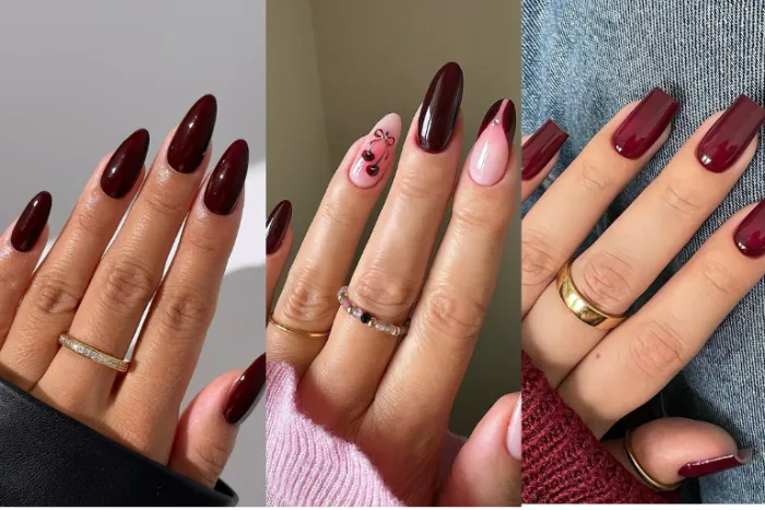 30 Gorgeous Burgundy Nail Ideas You’ll Totally Fall For