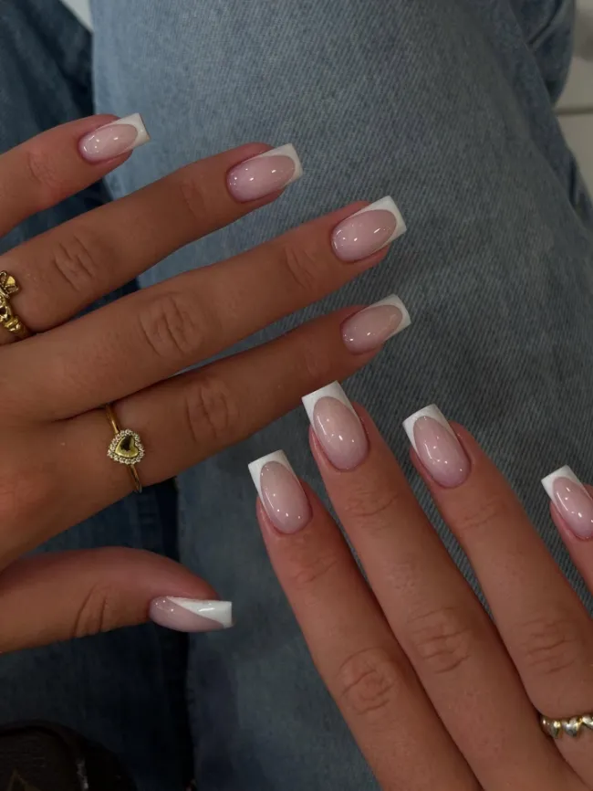 Milky Ombre Square French