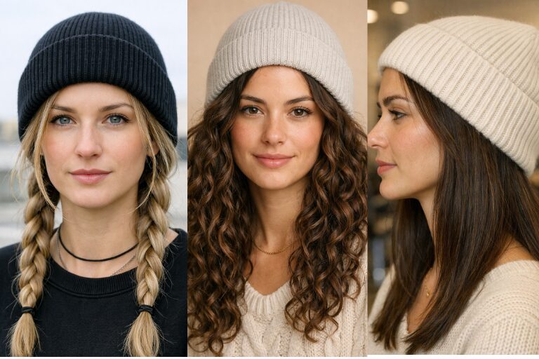 Beanie Hairstyles for Women: Braids, Curls, Buns, and Easy Winter Looks