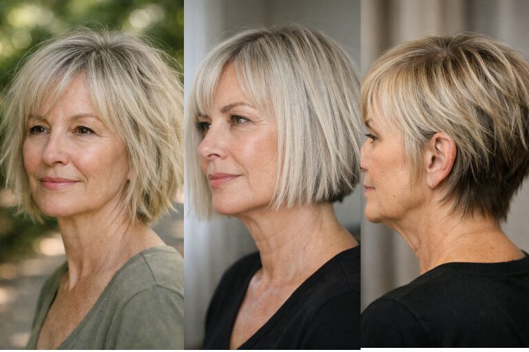 17 Low-Maintenance Choppy Bob Hairstyles for Women Over 60