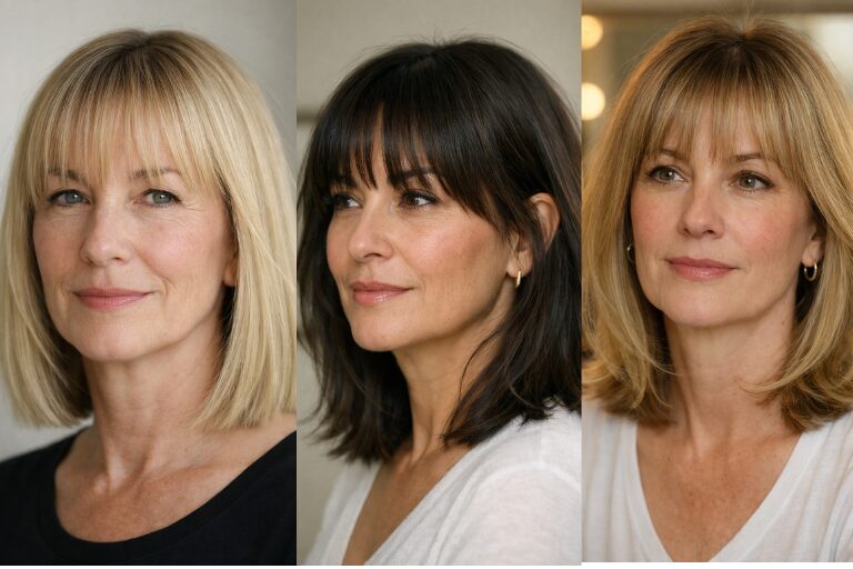 18 Shoulder Length Hairstyles with Bangs for Thin Fine Hair That Needs a Volume Boost