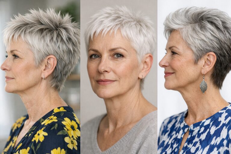 20 Edgy Choppy Pixie Haircuts for Women Over 50